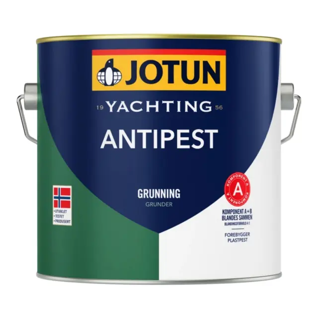 JOTUN Antipest 2-komponent Primer A+B Grå - 2,5 liter - epoxyprimer komplett 