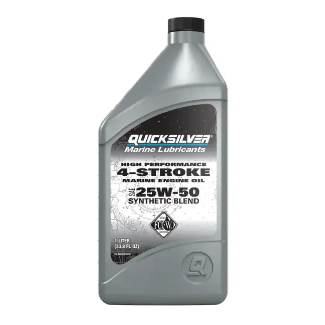 QUICKSILVER 25W-50 1 liter Halvsyntetisk Olje - Anbefalt til Verado 