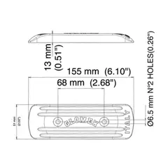 GLOMEX Dynaplate 155x51x13mm