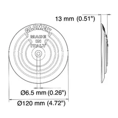 GLOMEX Dynaplate rund &#216;128mm