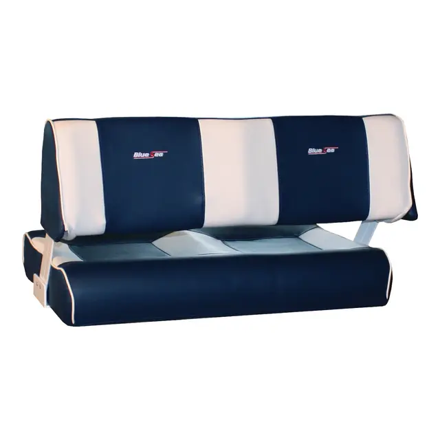 BLUE SEA  Maia sofa blå m/brede offwhite striper 