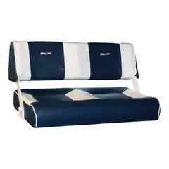 BLUE SEA  Maia sofa blå m/brede offwhite striper