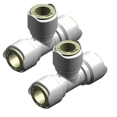 WHALE Quick Connect - T-kobling hun til sammenføyning av 15mm rør - 2pk