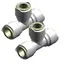 WHALE Quick Connect - T-kobling hun til sammenføyning av 15mm rør - 2pk
