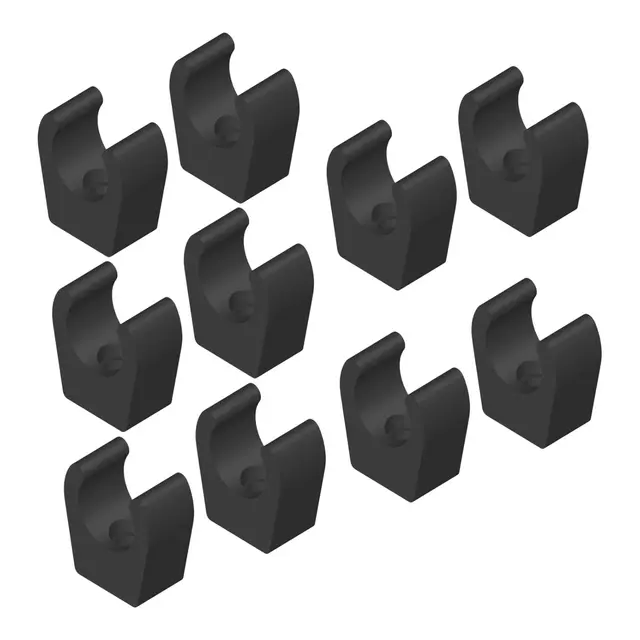 WHALE Quick Connect - klips for 15mm Rør Sort - 10pk 