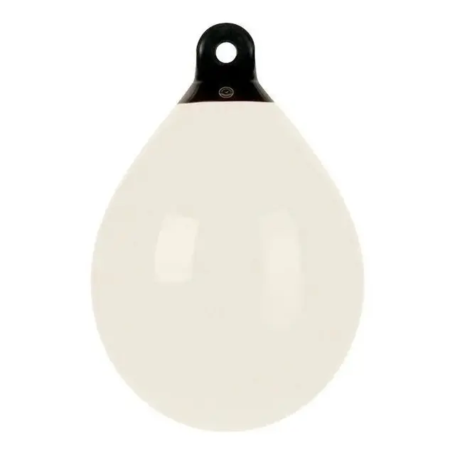 DAN-FENDER Kulefender 610mm - B75 Hvit med sort topp - 610x790mm 