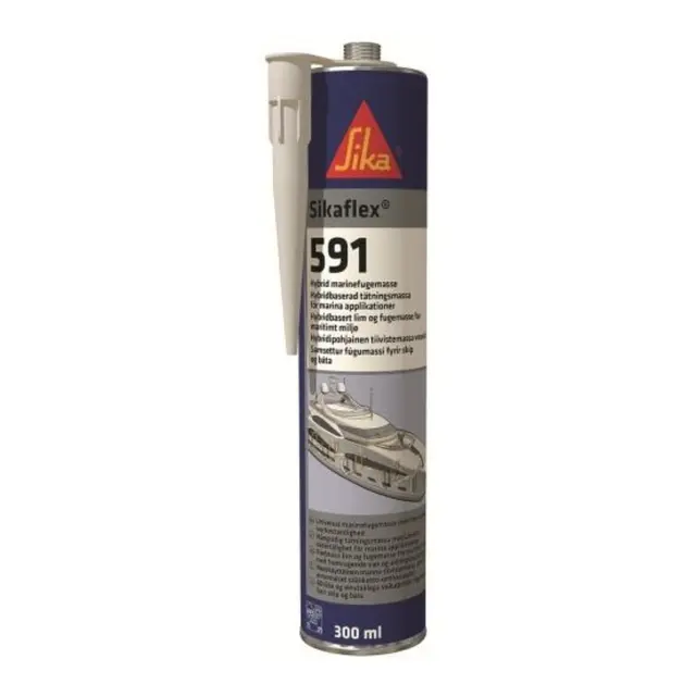 SIKAFLEX 591 - 300ml Hvit - Universal fuge- og tettemasse 