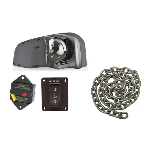 LEWMAR Vinsjpakke HX1 800w m/galvanisert Kjetting 