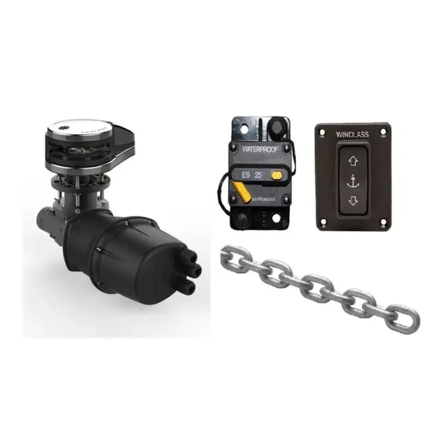 LEWMAR Vx2 Ankervins pakke 12V 1000w m 8mm galv. Kjetting 50meter 