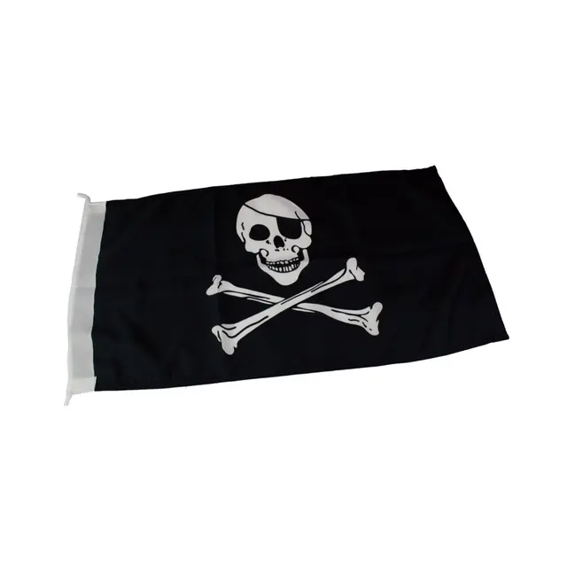 Piratflagg - 45 cm Polyester 