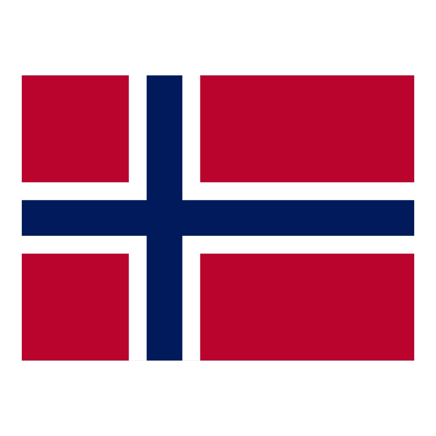 Gjesteflagg - Norge Vevet polyester - 30x19 cm