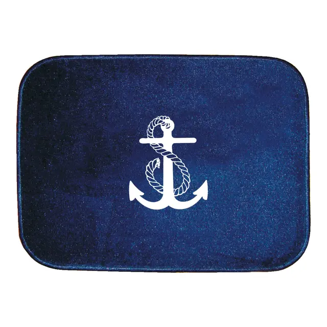 Matte "Anker" 61x45cm Marineblå 