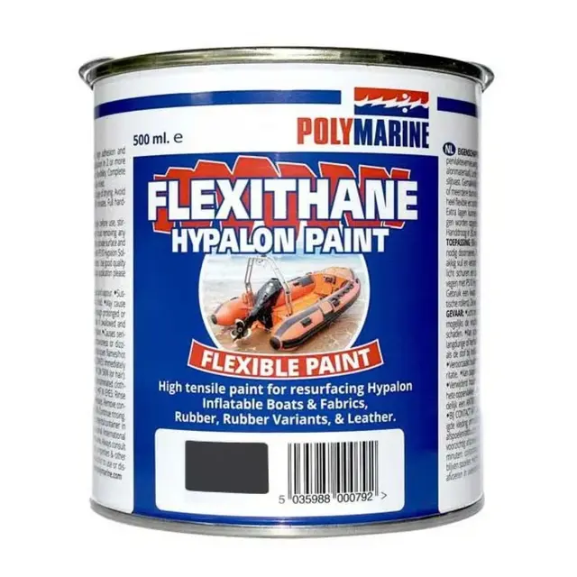 POLYMARINE Flexithane Hypalon Paint 0,5L - Farge: Sort 