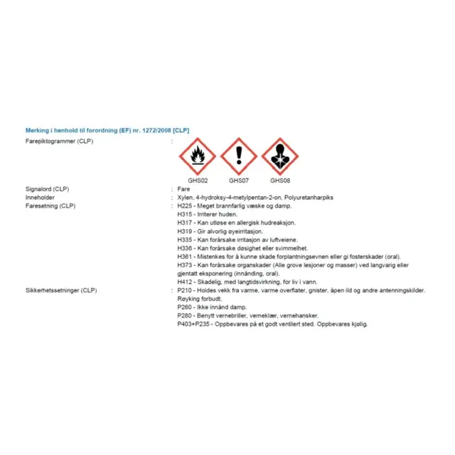 POLYMARINE Flexithane Hypalon Paint 0,5L - Farge: Grå 