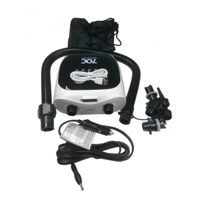 7OC Oppladbar Luftpumpe RIB og SUP 4000mAh Lithium 0-20psi 