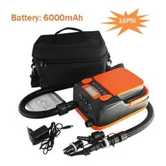 Oppladbar Luftpumpe RIB og SUP 6000mAh Lithium 0-16psi