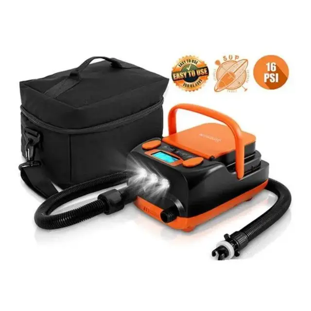 Oppladbar Luftpumpe RIB og SUP 6000mAh Lithium 0-16psi 