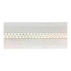 Kalesje Glidelås - 1,5m Hvit - Delbar