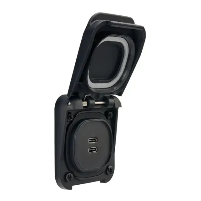 SCANSTRUT Ventura - 2x USB-C Vanntett IP69 - 12/24V 