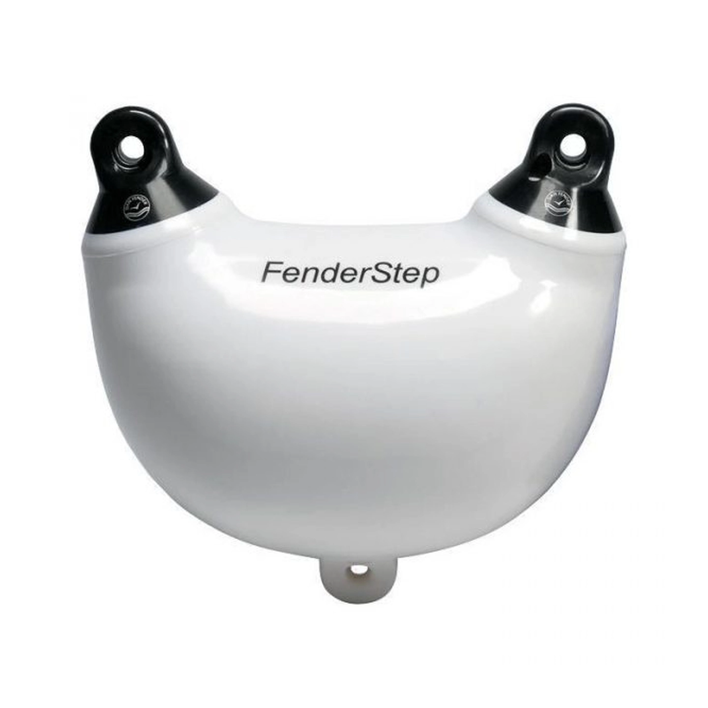 DAN-FENDER Fenderstep Hvit m/ sorte ender - ett trinn