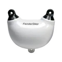 DAN-FENDER Fenderstep Hvit m/ sorte ender - ett trinn