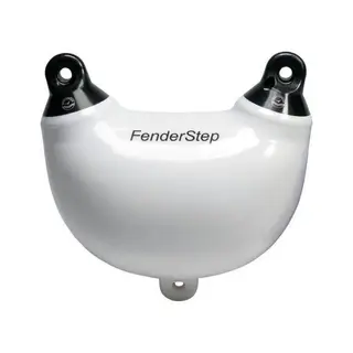 DAN-FENDER Fenderstep Hvit m/ sorte ender - ett trinn