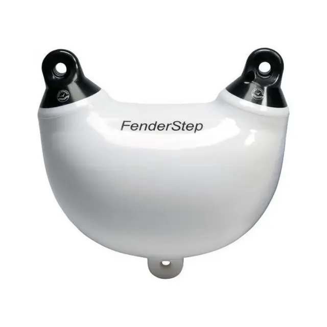DAN-FENDER Fenderstep Hvit m/ sorte ender - ett trinn 
