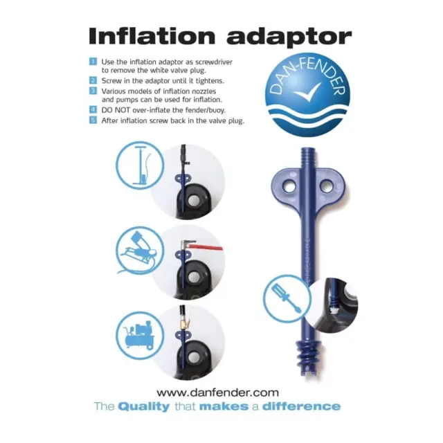 Dan-Fender Reserveventil m/Adapter 