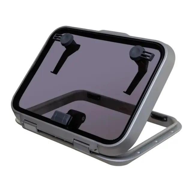 LEWMAR Dekksluke Ocean m/flens Size 40 485 x 485 mm - friksjonshengsel 