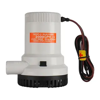 SEAFLO Lensepumpe 2000GPH 24V - 7560 liter i timen