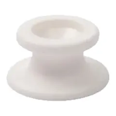 UNIMER Kalesjeknapp - 4pk Hvit - i PP (polypropylen)