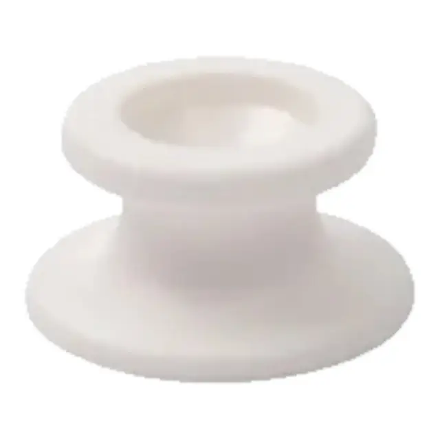 UNIMER Kalesjeknapp - 4pk Hvit - i PP (polypropylen) 