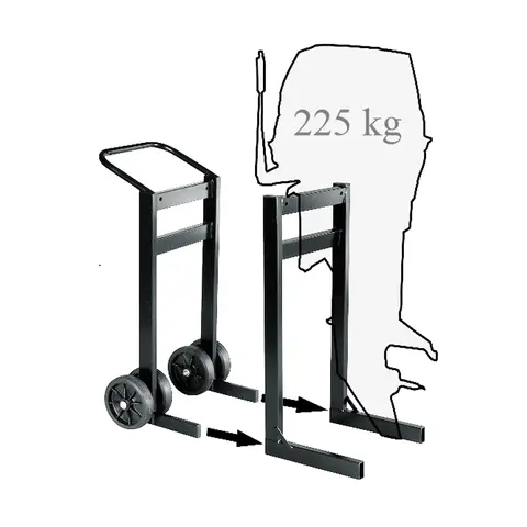 TYRES&#214; Flyttetralle TLL225 for stativ TLS-225