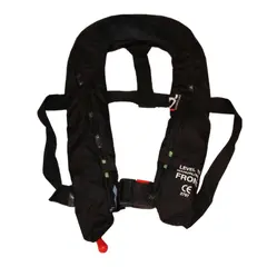 7OC Oppblåsbar vest 360D Sort