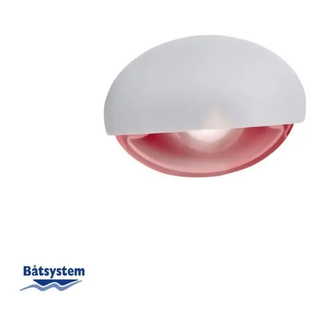 BÅTSYSTEM Steplight LED Hvit med rødt lys 