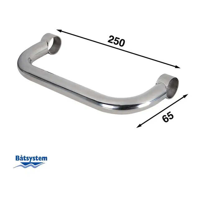BÅTSYSTEM  håndtak for 32mm rør H250 - 250mm 