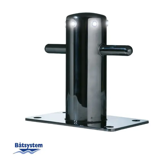 BÅTSYSTEM  Bryggepuller m/Lys - LED 12V PBL80200 - 125 x 205 mm 