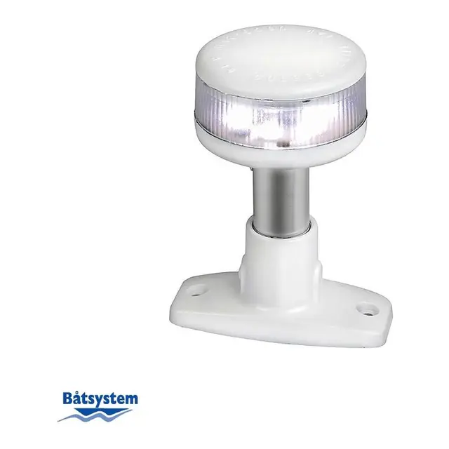 BÅTSYSTEM  ankerlanterne LED 360° grader hvit -101mm 
