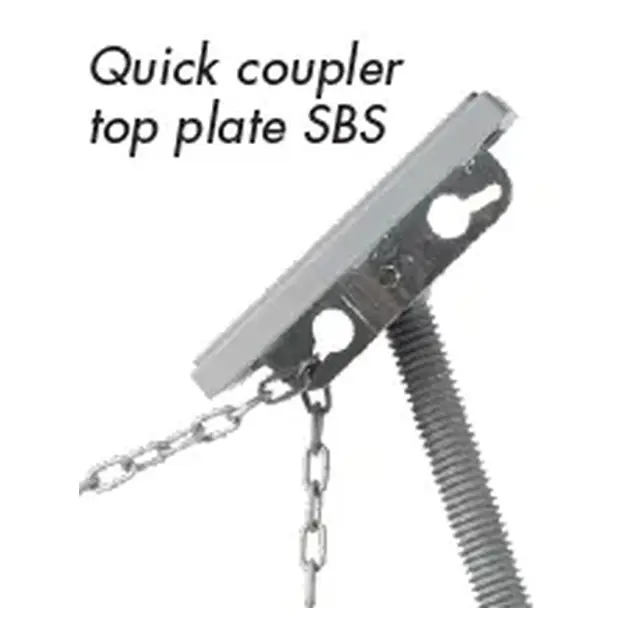 Seilbåtstøtte galvanisert SBS-2 122-165 cm 