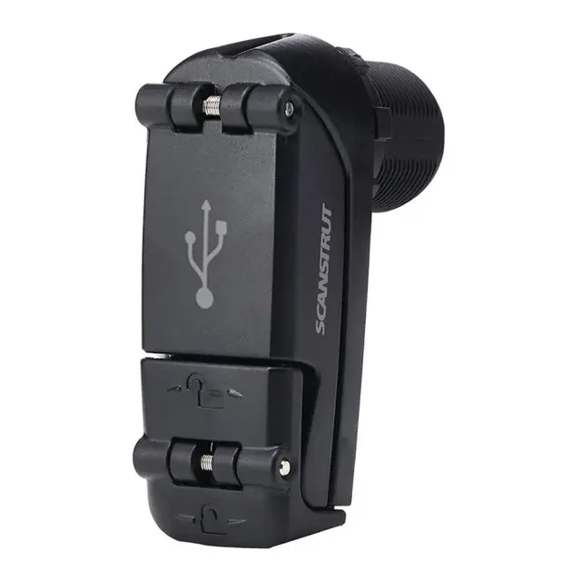 SCANSTRUT ROKK CHARGE+ USB lader Dobbelt USB-uttak - 12/24V lader 