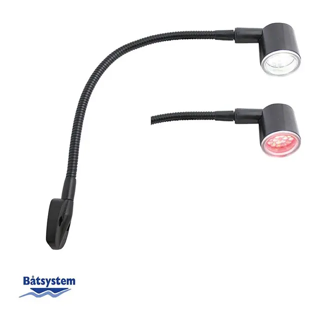 BÅTSYSTEM  Kartlys LED Sort 330mm - 1,3W - 12V 