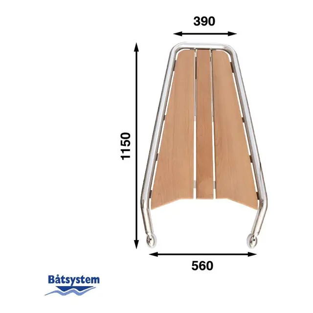 BÅTSYSTEM  Baugspyd Motorbåt MP100 - 115 X 56CM - til 40-55 fot 