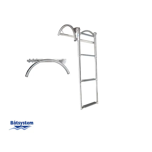 BÅTSYSTEM  Badestige RIB - 4 Trinn 87 x 37 cm - syrefast stål 