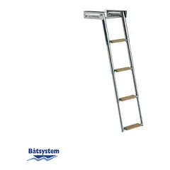 B&#197;TSYSTEM kassettstige 4 Trinn BKT74T - med teaktrinn - 116 x 31 cm