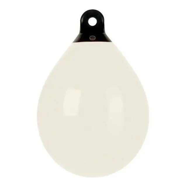 DAN-FENDER Kulefender 480mm - B60 Hvit med sort Topp - 480x640mm 