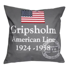 GRIPSHOLM Putetrekk, AM Line, grå 50 x 50cm