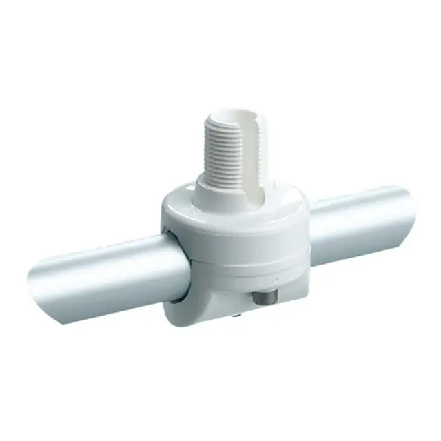 GLOMEX  Antennefeste Rekke Hvit Plast 22 - 25 mm rekke - 1 1/4'" gjenger 