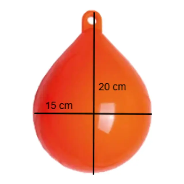 Redskapsblåse Orange - Ø15 x 20cm 