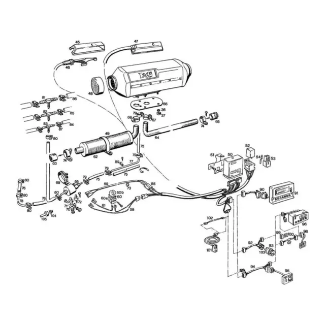 EBERSPÄCHER Styresentral for D5L 