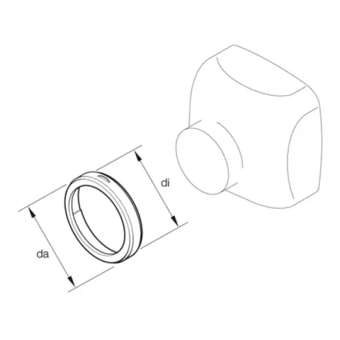 EBERSP&#196;CHER Overgang innsug D4 75/90mm